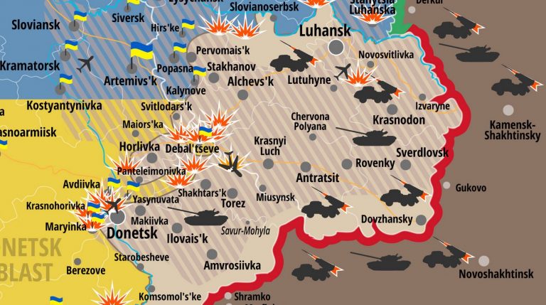 Sytuacja Na Wschodniej Ukrainie 19 Września. Wersja Rządowa [+MAPA ...