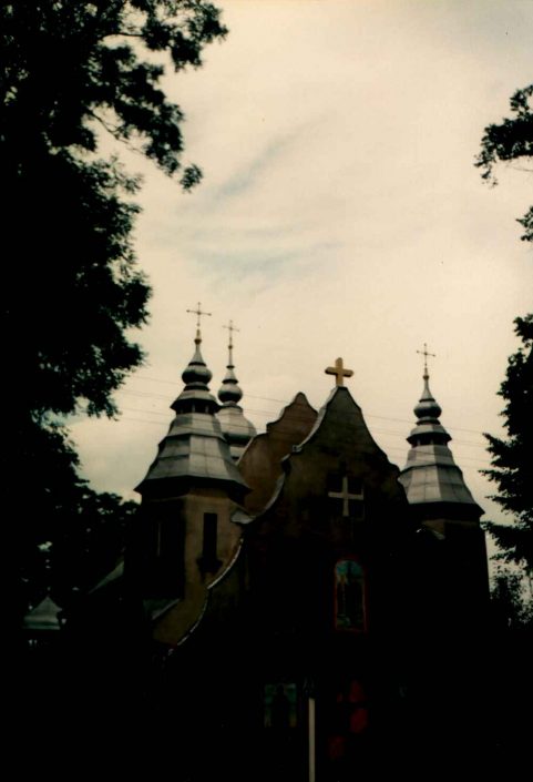Łysiec k. Stanisławowa, cerkiew grekokatolicka.