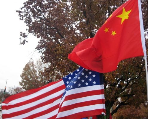 USA i Chiny handlowa wojnie handlowej