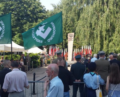 Prezydent Białegostoku przerwał obchody uroczystości 1 sierpnia z powodu flag ONR