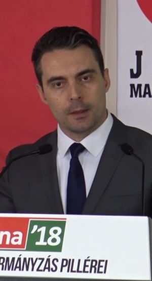 Szef opozycyjnej prawicowej partii Jobbik Gábor Vona