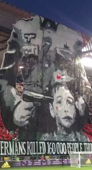 Oprawa kibiców Legii Warszawa