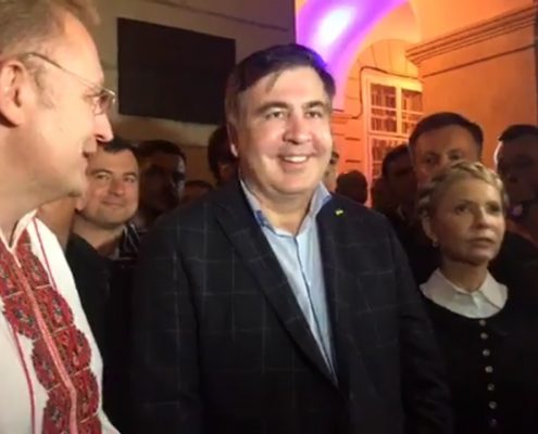 Wiec Micheila Saakaszwilego we Lwowie [+VIDEO]