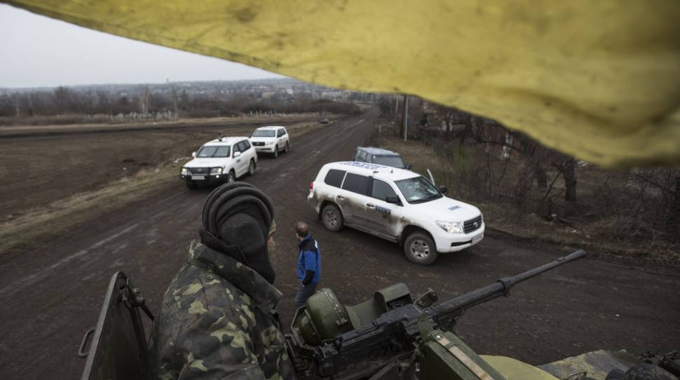 Obserwatorzy OBWE na wschodniej Ukrainie, foto: flickr.com w Donbasie