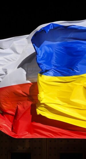 Nacjonalizmów ukraińskiej flagi Ukraińców