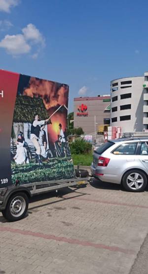 Kampania informująca o ludobójstwiena wołyńsko-małopolskim w Lublinie. Fot. Fundacja Wołyń Pamiętamy