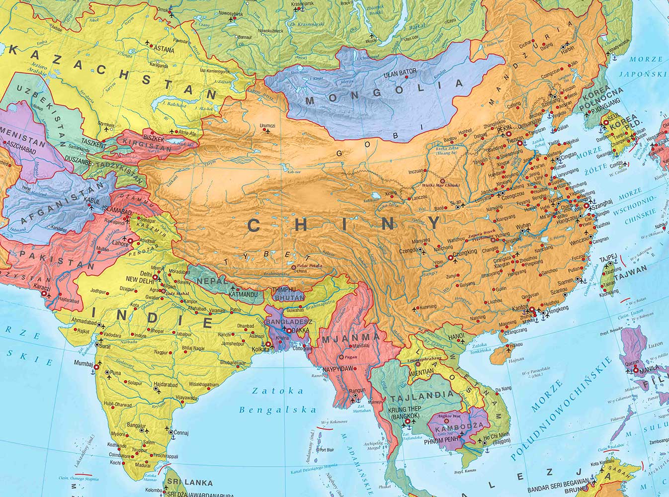 Polwysep Azja Mniejsza Na Mapie Mapa Azji