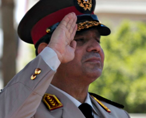ilustracyjne fot: wikipedia.org/Sisi jako minister obrony Egiptu