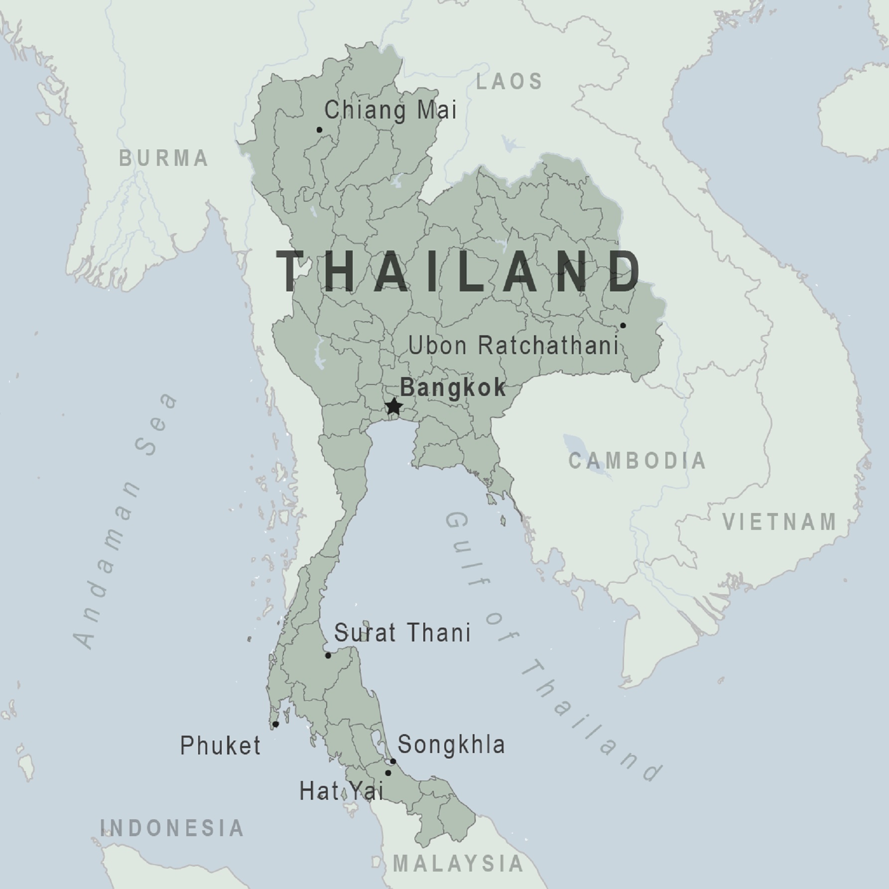 карта тайланда