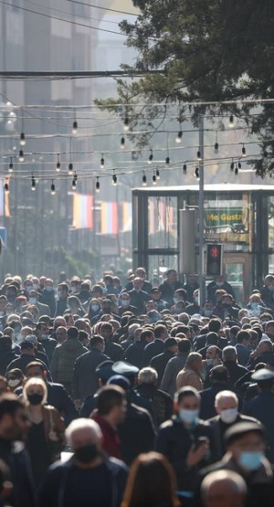 Protest w stolicy Armenii, Erywaniu. Fot. TASS