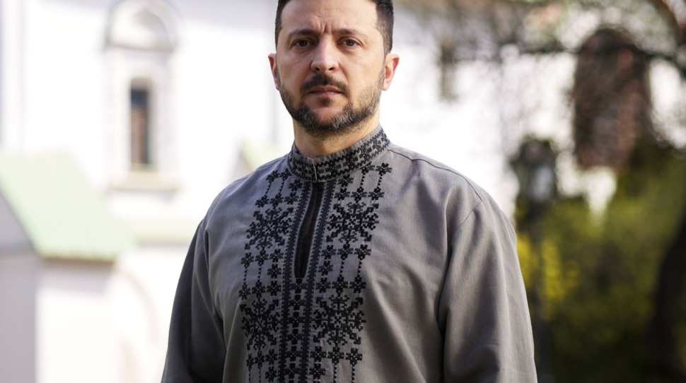 Wołodymyr Zełenski, oficjalne zdjęcie prezydenta Ukrainy z Wielkanocy 2025 roku, lic. cc0.